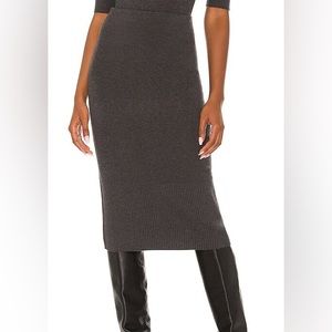 ATM Anthony Thomas Melillo knit pencil skirt in grey